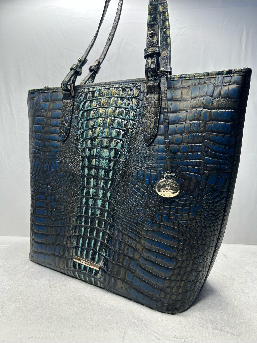 Brahmin Medium Asher Petrol Gravity Melbourne Tote